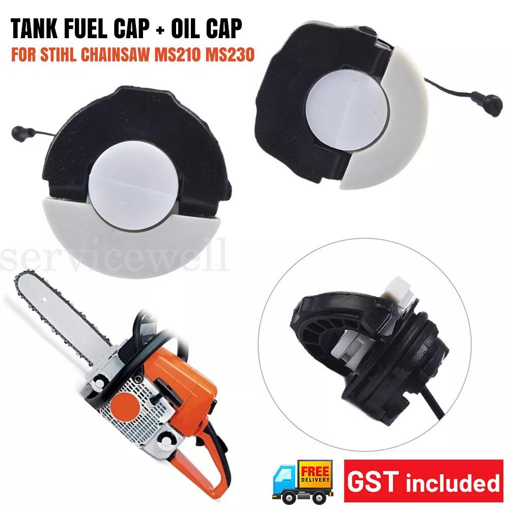 Plastic Gas Tank Fuel Cap Oil Cap For Stihl 021 023 025 MS210 MS230 MS250 MS380