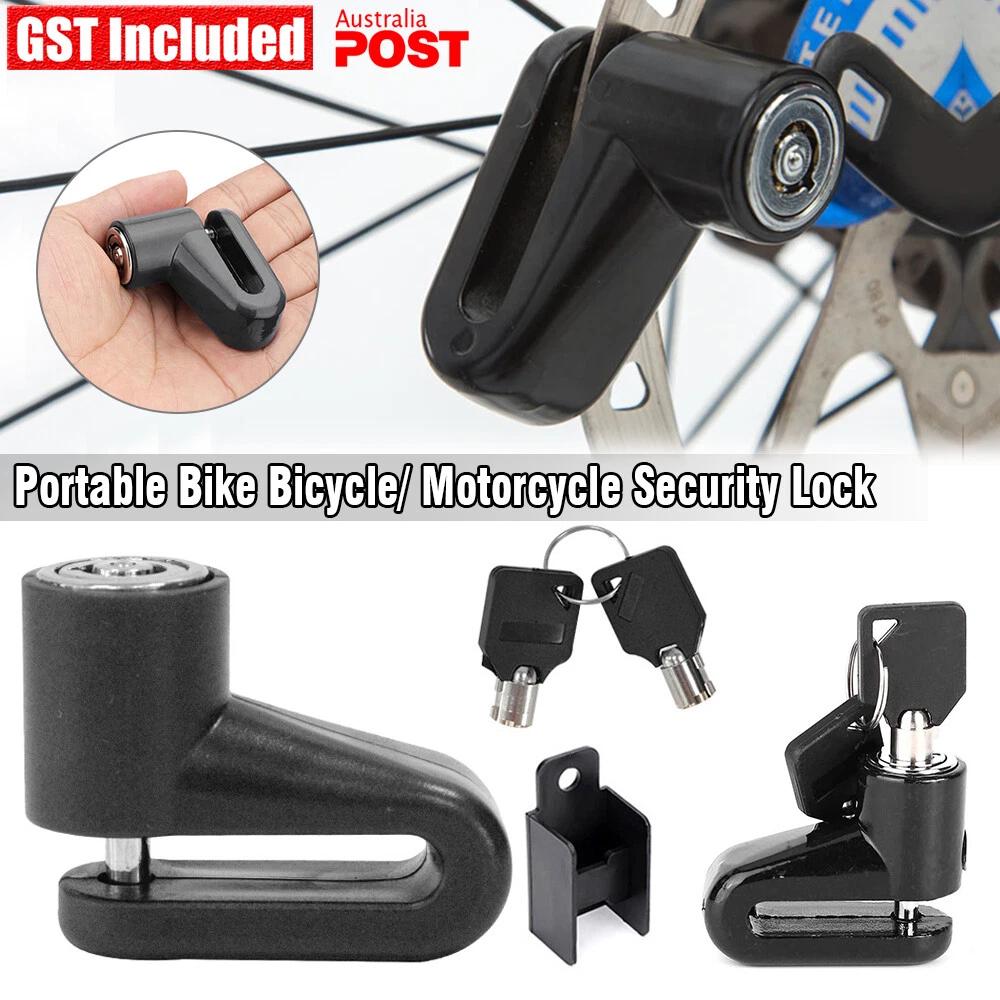 Portable Bike Bicycle Lock Bike Disc Brake Lock Motorcycle Security Anti Theft