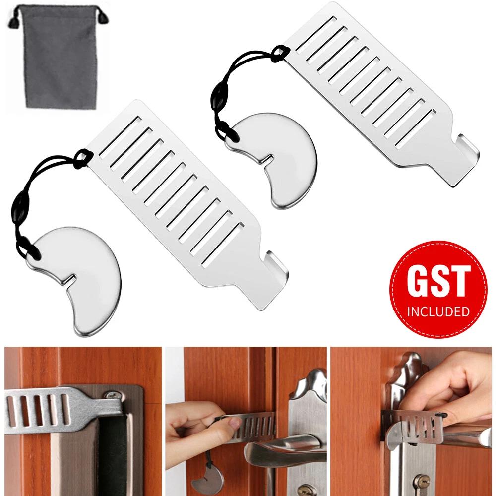 Portable Door Lock Hardware Safety Security Tool for Home Privacy Travel Hotel