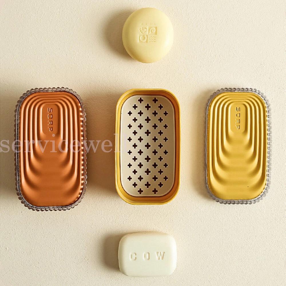 Portable Sealed Soap Container Box Travel Holder Case With Lid Drain Soap Dish - Image 6