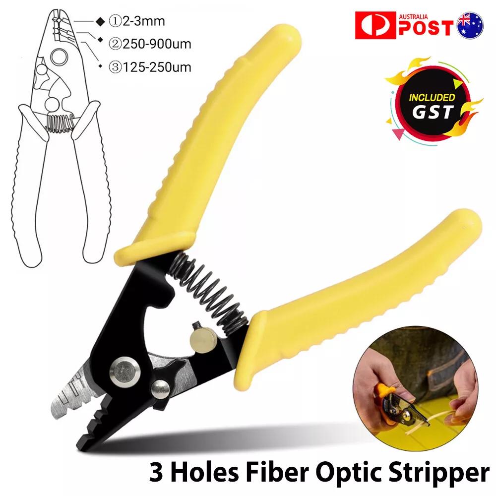 Professional Fibre Optic Stripper Insulated ire Stripper 3 Holes Stripping Tool