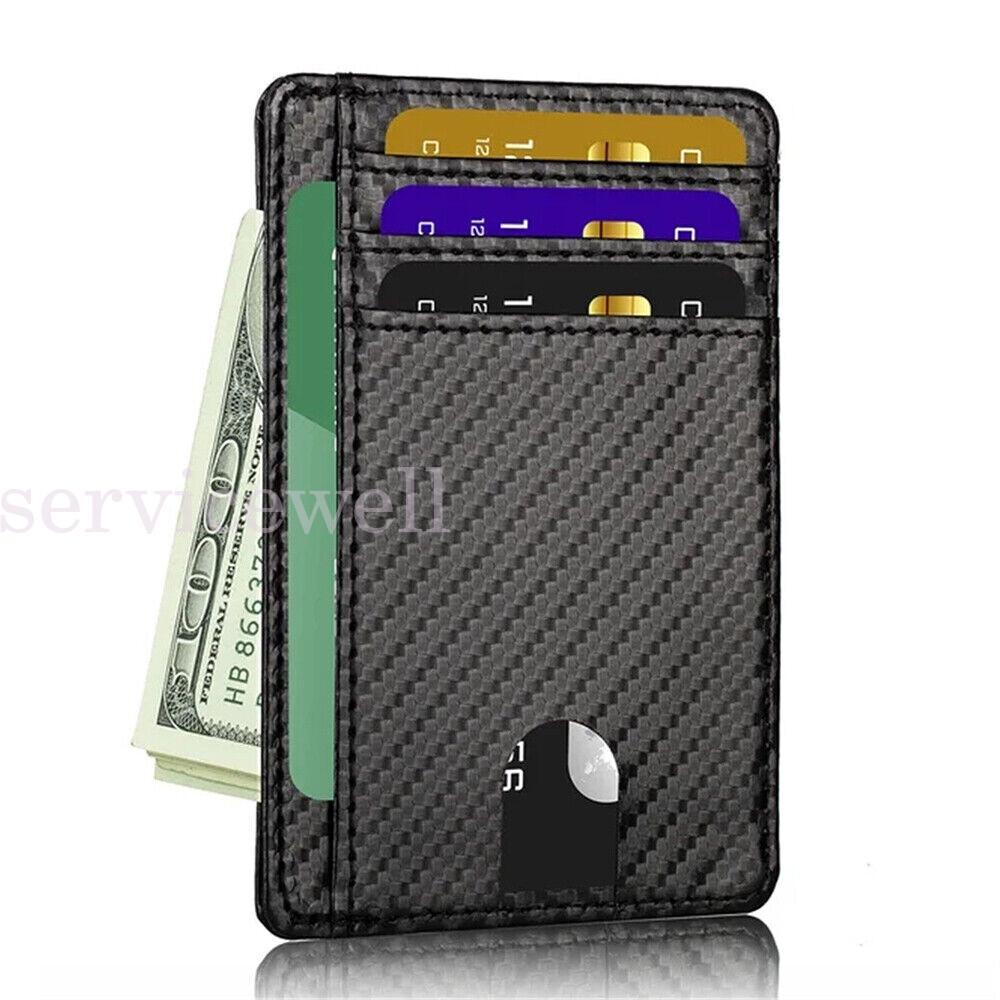 RFID Mens Blocking Purse Flip Leather Wallet Slim Credit Card Holder Money Clip - Image 7