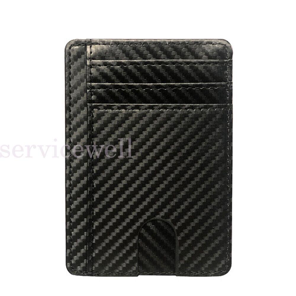 RFID Mens Blocking Purse Flip Leather Wallet Slim Credit Card Holder Money Clip - Image 5