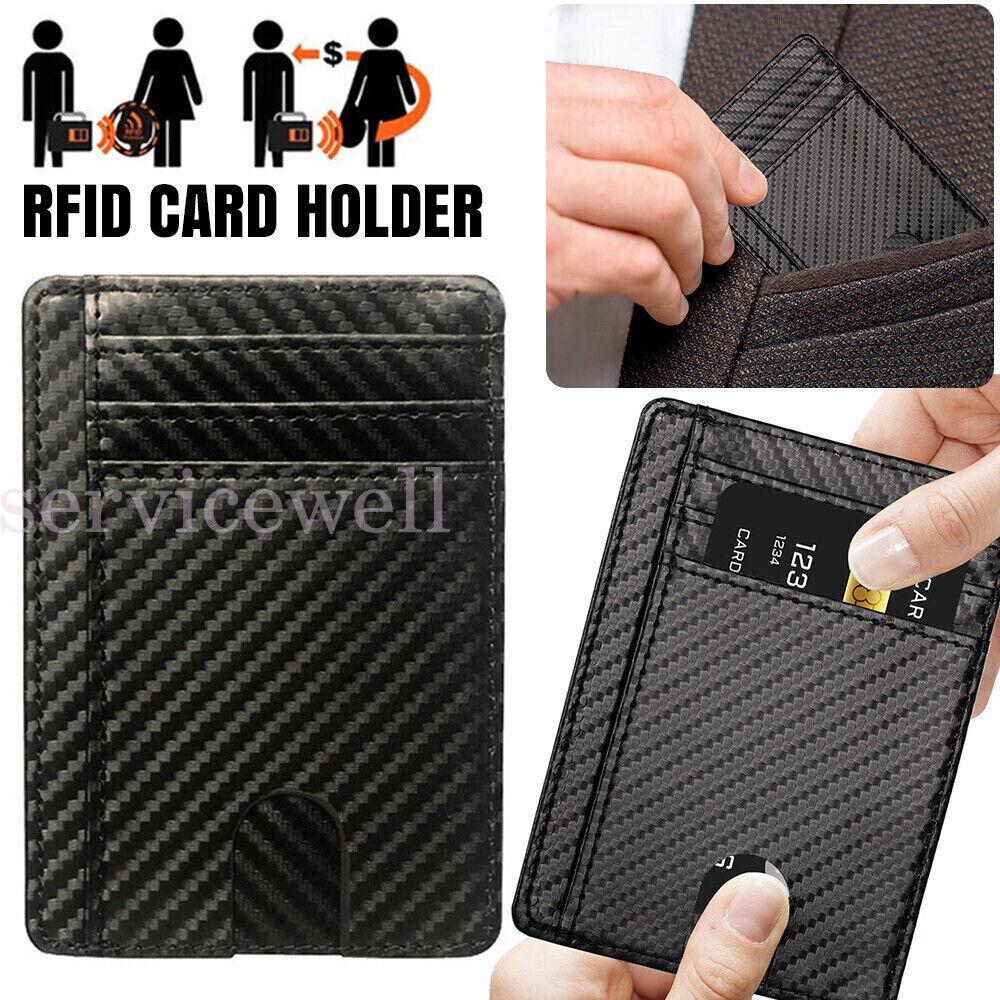 RFID Mens Blocking Purse Flip Leather Wallet Slim Credit Card Holder Money Clip - Image 4