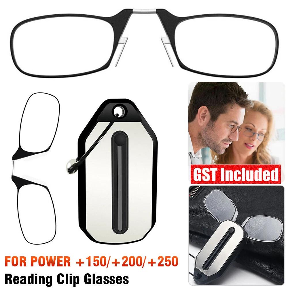 Reading Glasses Flexible Portable Mini Nose Clip Wallet Pocket Phone 1.5 2.0 2.5