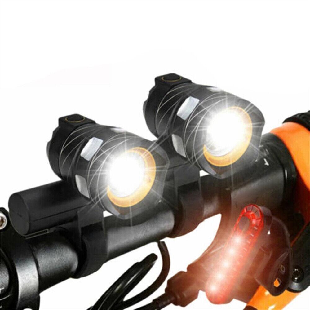 Rechargeable XM-L T6 LED MTB Bike Bicycle Led Light Front Headlight w/USB Cable - Image 2