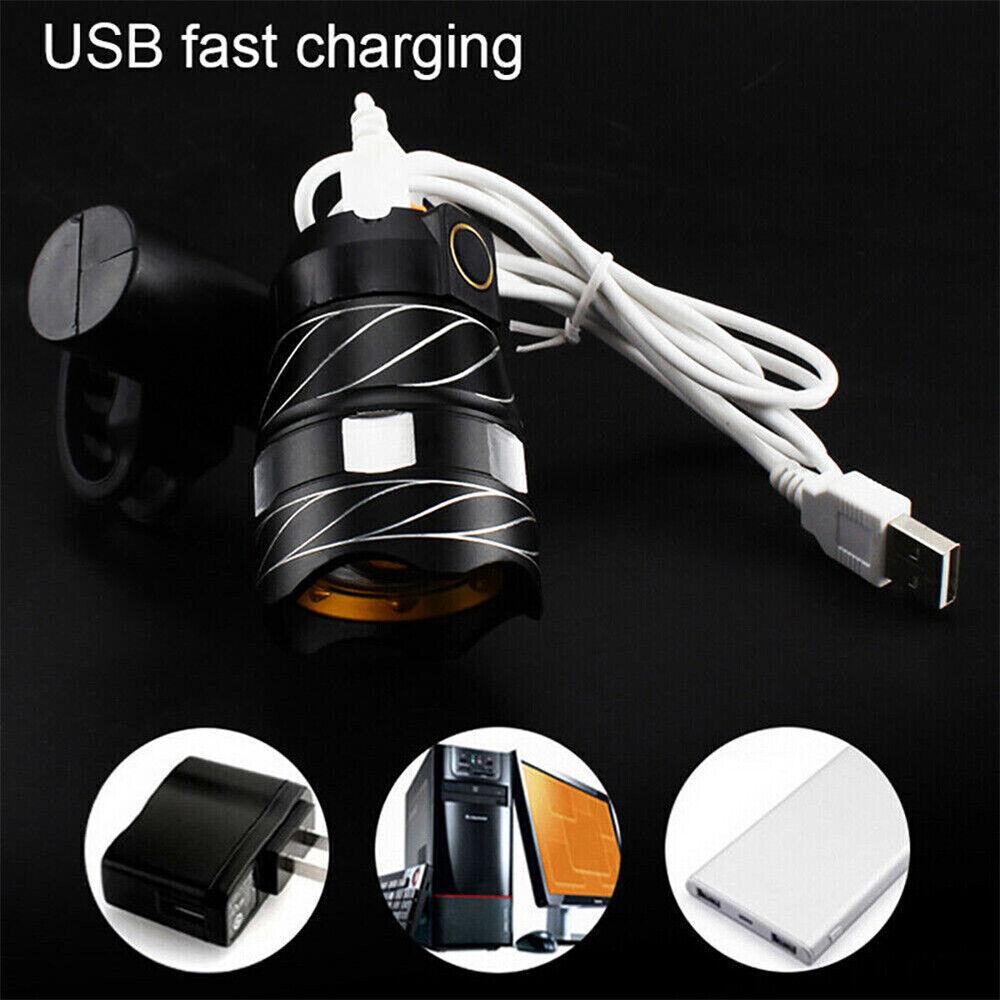 Rechargeable XM-L T6 LED MTB Bike Bicycle Led Light Front Headlight w/USB Cable - Image 5