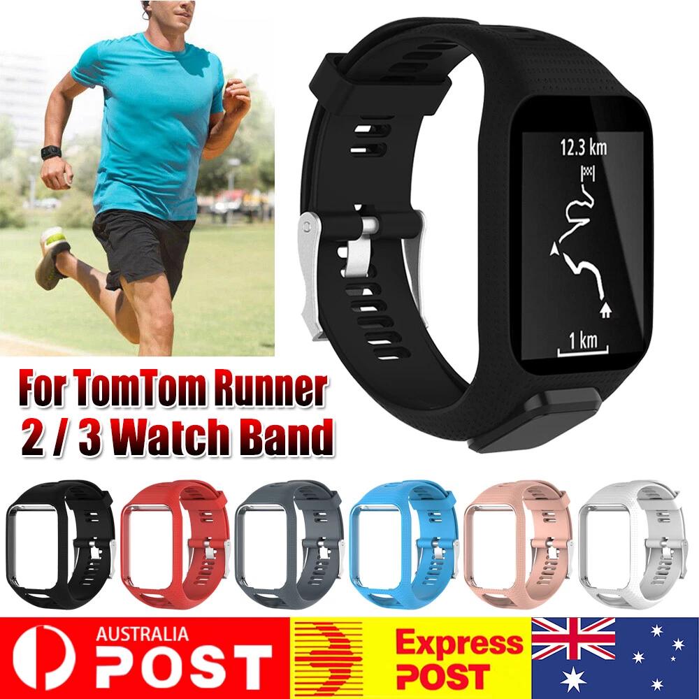 Replacement Silicone Band Strap for TomTom Runner 2 / 3 Spark/3 Sport GPS Watch