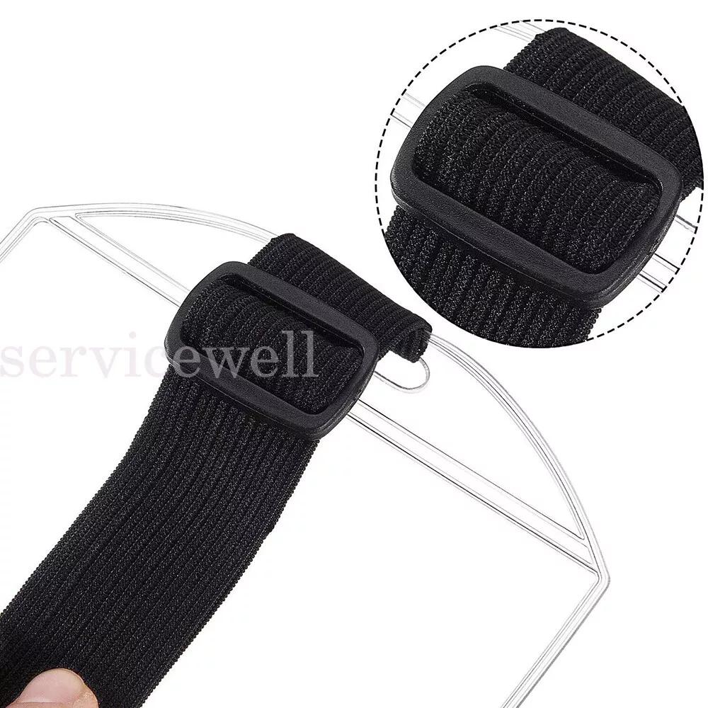 Retractable vertical Arm Band clear Security ID Badge card photo holder doorman - Image 7