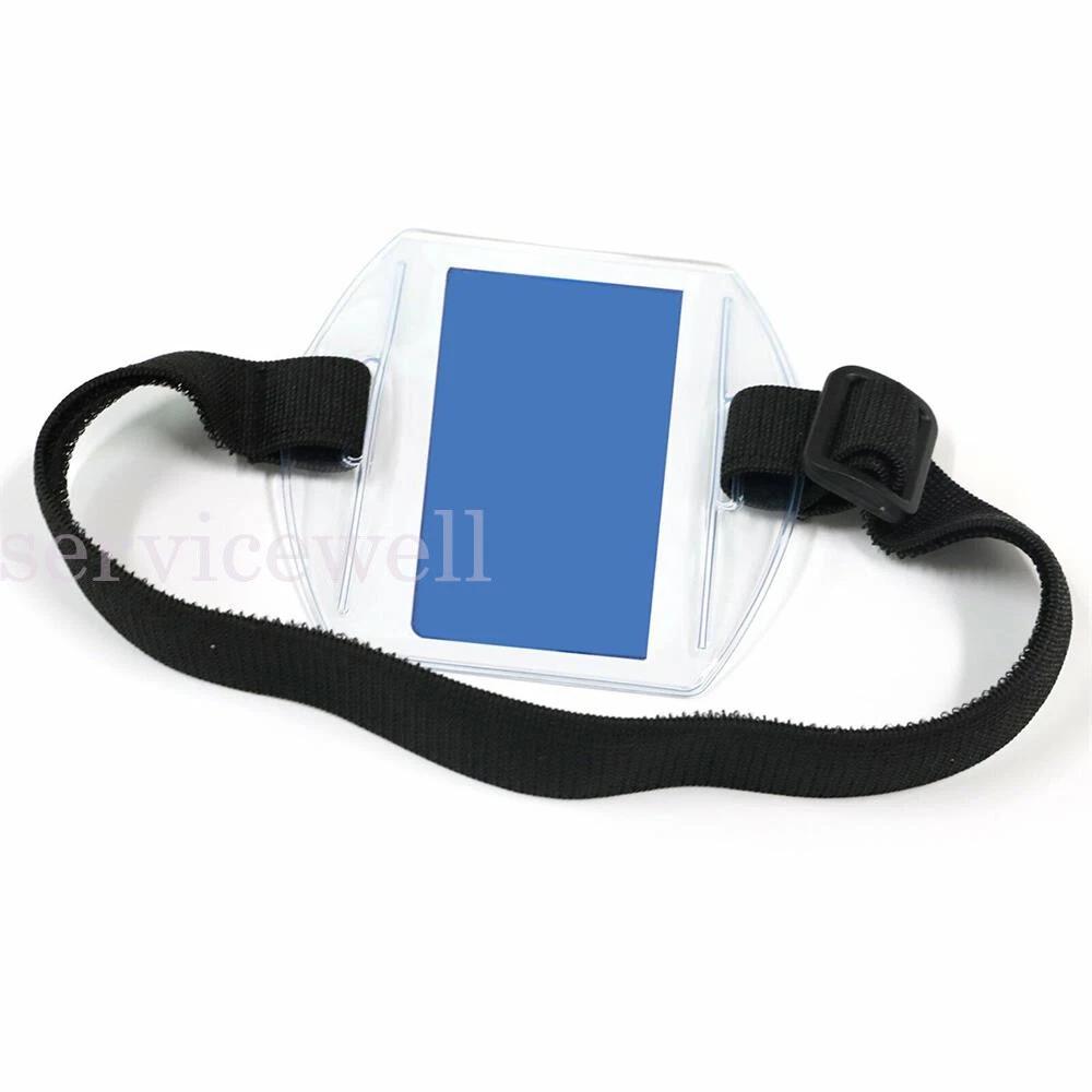 Retractable vertical Arm Band clear Security ID Badge card photo holder doorman - Image 3
