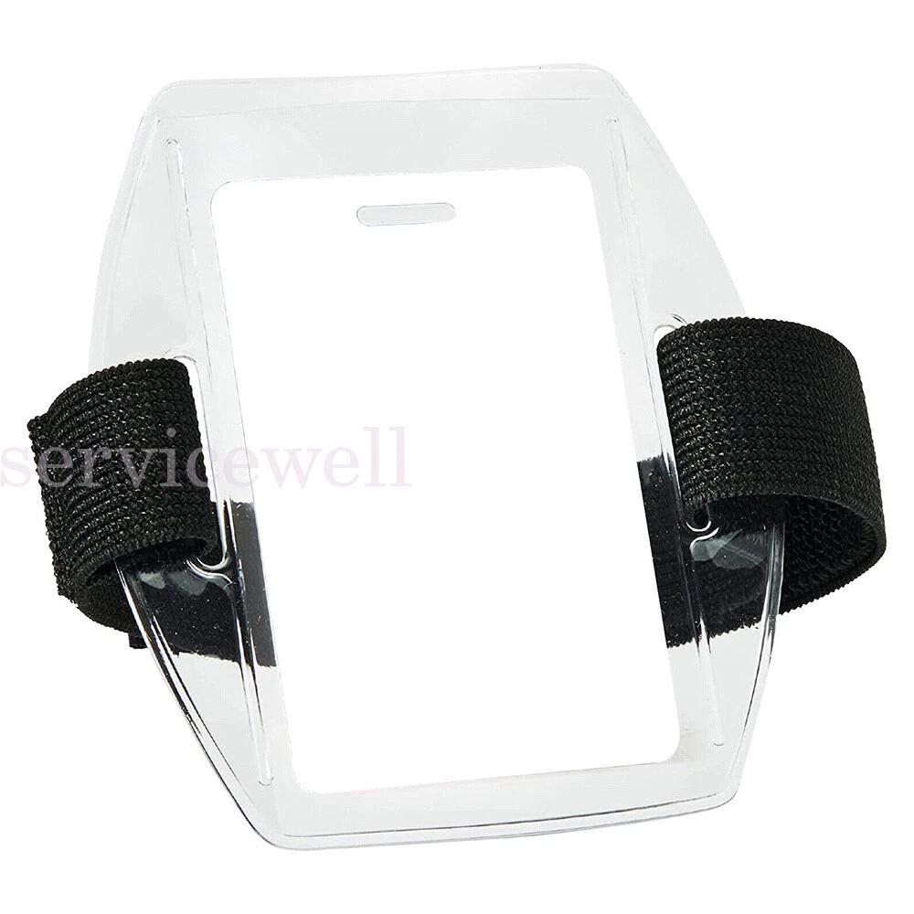 Retractable vertical Arm Band clear Security ID Badge card photo holder doorman - Image 5