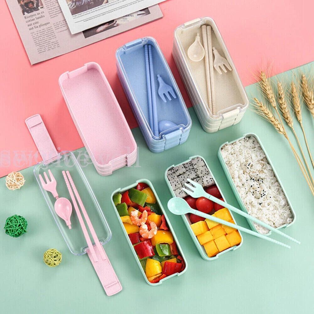 Reusable Portable Spoon Fork Travel Chopsticks Straw Box Tableware Cutlery Set - Image 3