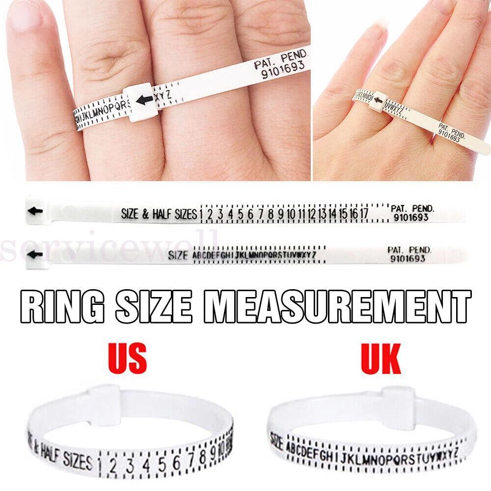 Ring Measurer Sizer Size Tool Check Size Gauge Measurement Sizes UK/AU A to Z - Image 5