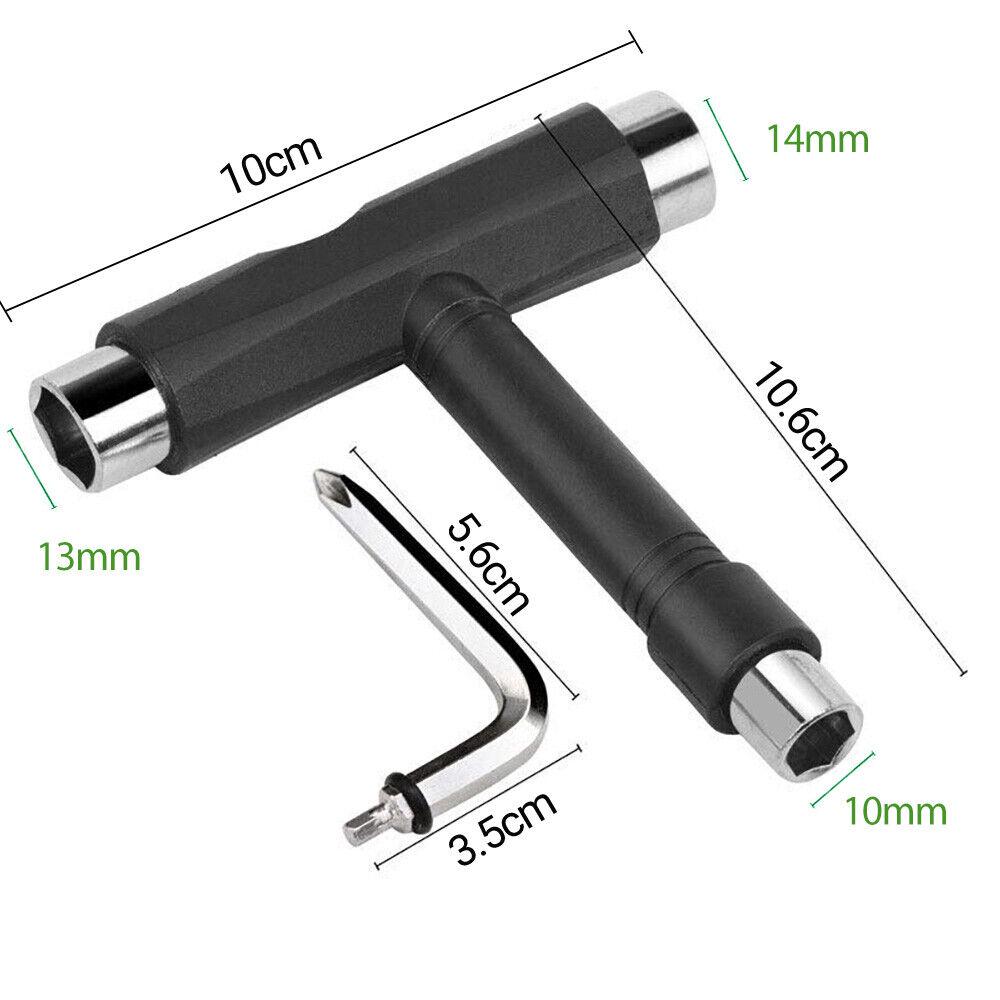Roller Skate T-Type Longboard Screwdriver Spanner Tool Mini Skateboard Wrench AU - Image 3