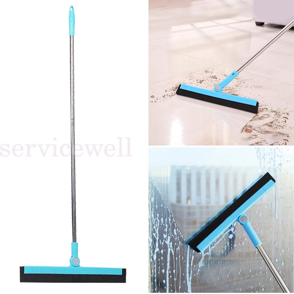 Rubber Broom For Dog Cat Pet Hair Car Windows Handle Sweeper Squeegee Floor