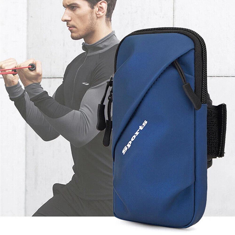 Running Armband Outdoor Phone Holder Bag Sports Gym Jogging Arm Band Wrist Pouch - Image 4