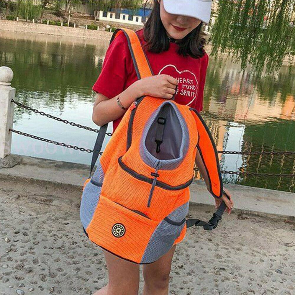 S/L Puppy Mesh Pet Dog Carrier Backpack Front Travel Portable Shoulder Bag` - Image 6