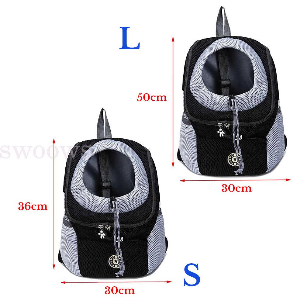 S/L Puppy Mesh Pet Dog Carrier Backpack Front Travel Portable Shoulder Bag` - Image 2