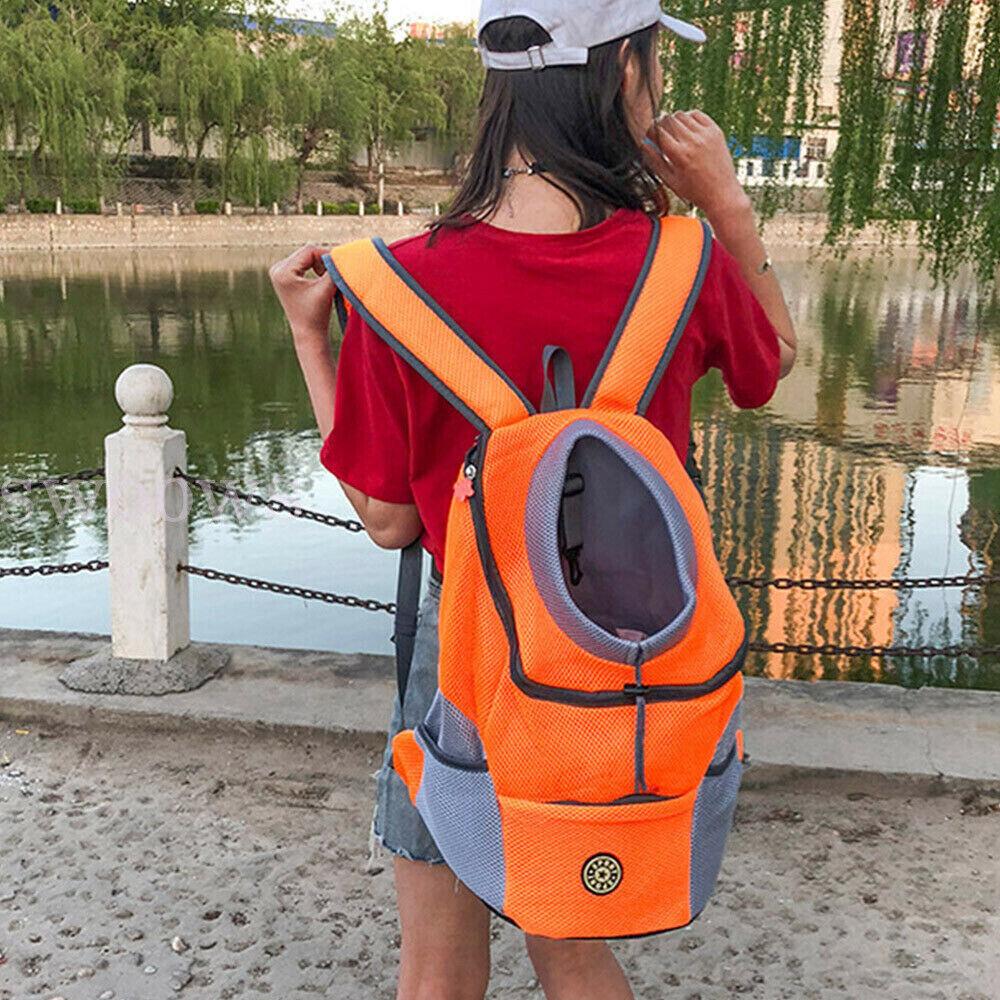 S/L Puppy Mesh Pet Dog Carrier Backpack Front Travel Portable Shoulder Bag` - Image 4