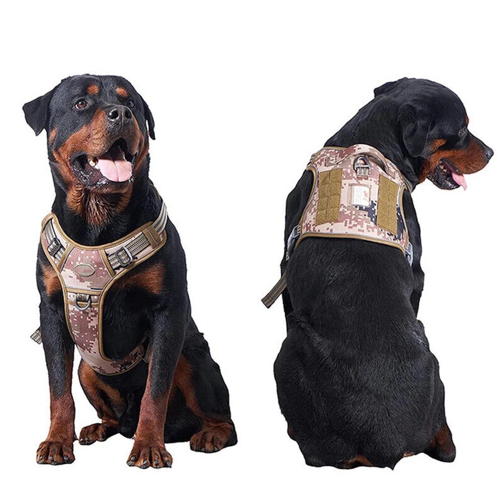 S-XL Tactical Dog Harness No Pull Adjustable Pet Military Working Training Vest - Image 2
