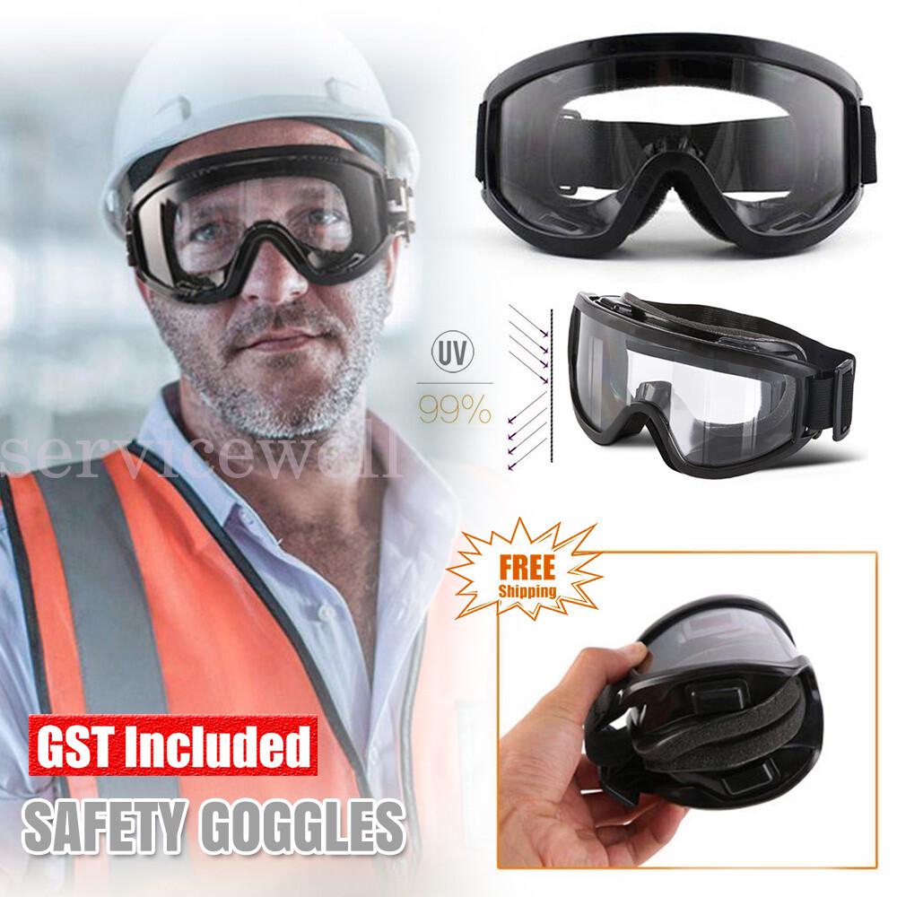 Safety Goggles OverGlasses Construction Eye Protective Eyewear Clear Lens