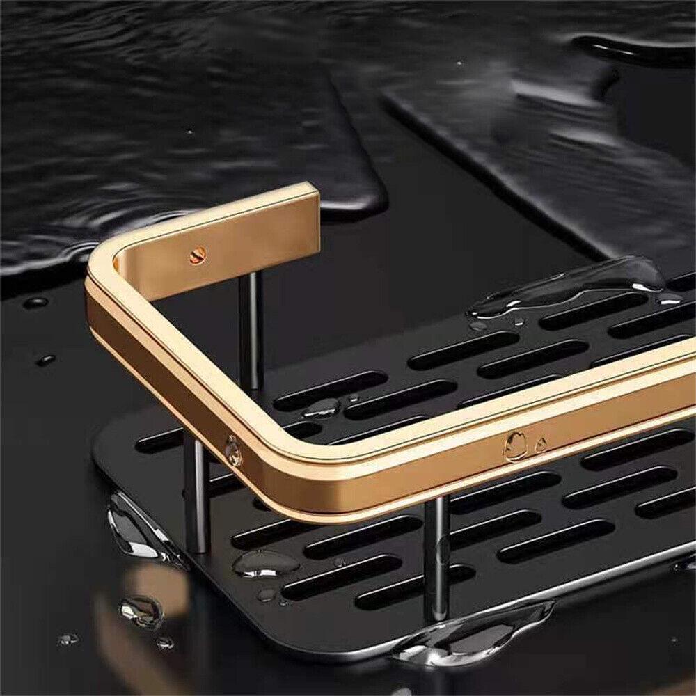 Self Adhesive Shower Shelf Bathroom Shower Caddy Rack Storage Organiser Luxury - Image 5