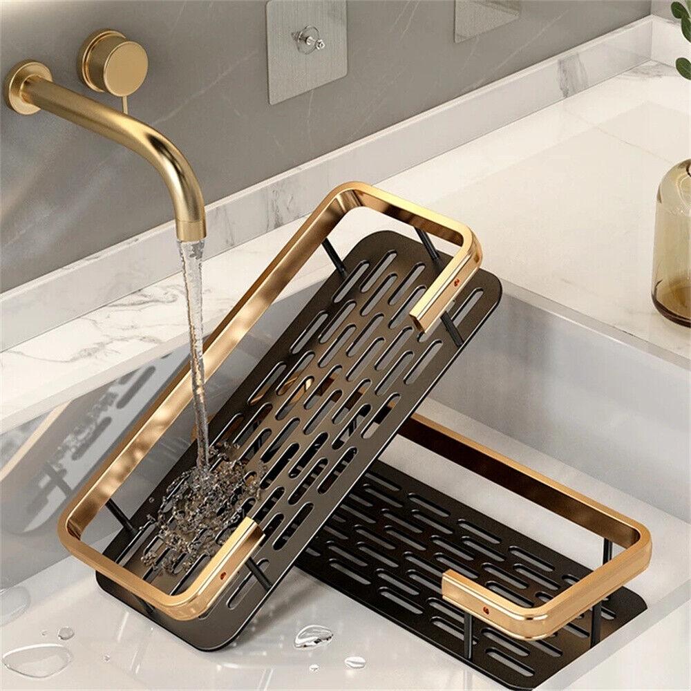 Self Adhesive Shower Shelf Bathroom Shower Caddy Rack Storage Organiser Luxury - Image 4