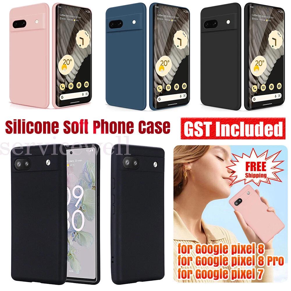 Shcokproof Back Shell Silicone Slim Soft Case Cover For Google Pixel 7 8 Pro