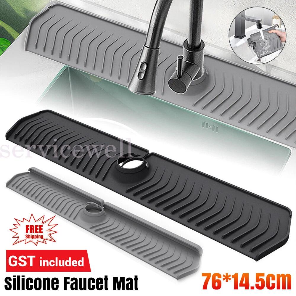 Silicone Faucet Mat For Kitchen Sink Splash Guard Bathroom Sink Draining Pad