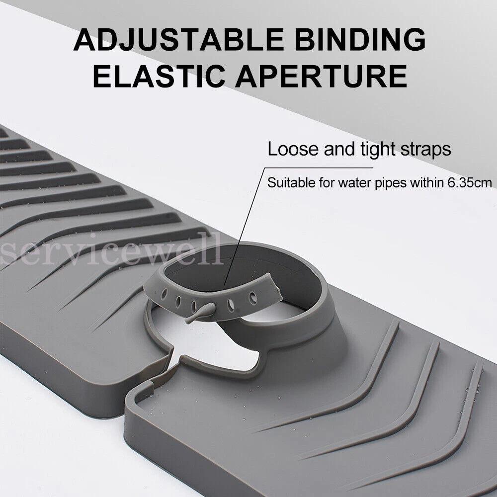 Silicone Faucet Mat For Kitchen Sink Splash Guard Bathroom Sink Draining Pad - Image 4