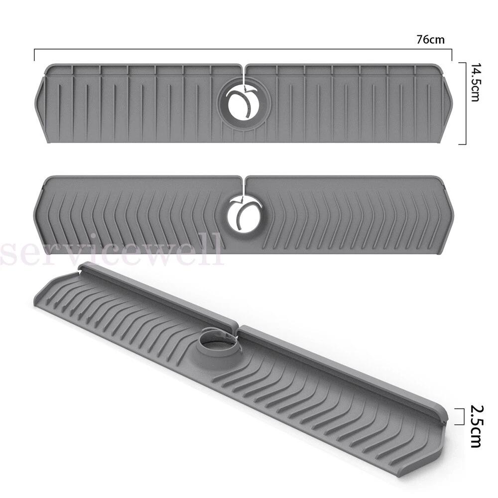 Silicone Faucet Mat For Kitchen Sink Splash Guard Bathroom Sink Draining Pad - Image 2