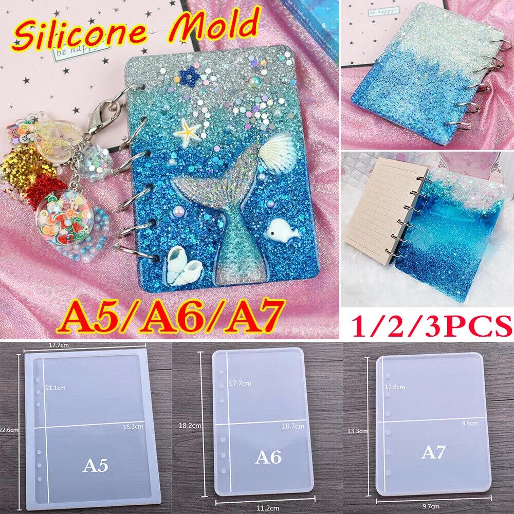 Silicone Mold DIY Crafts Notebook Shaped A5A6A7 Mirror Jewelry Making Book Resin