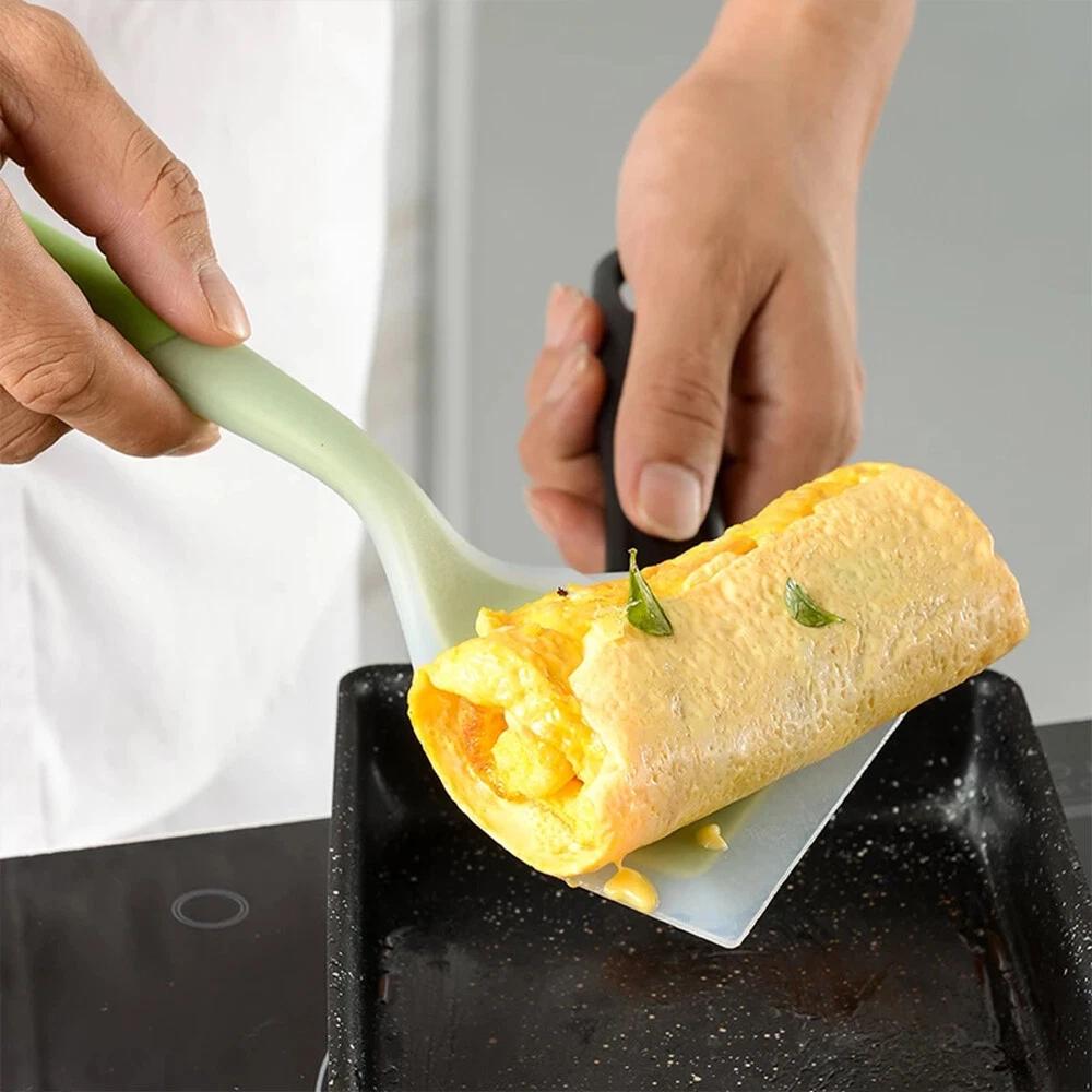 Silicone Spatula Kitchen Baking Non-Stick Cookware Safe Heat Resistant Scraper - Image 6