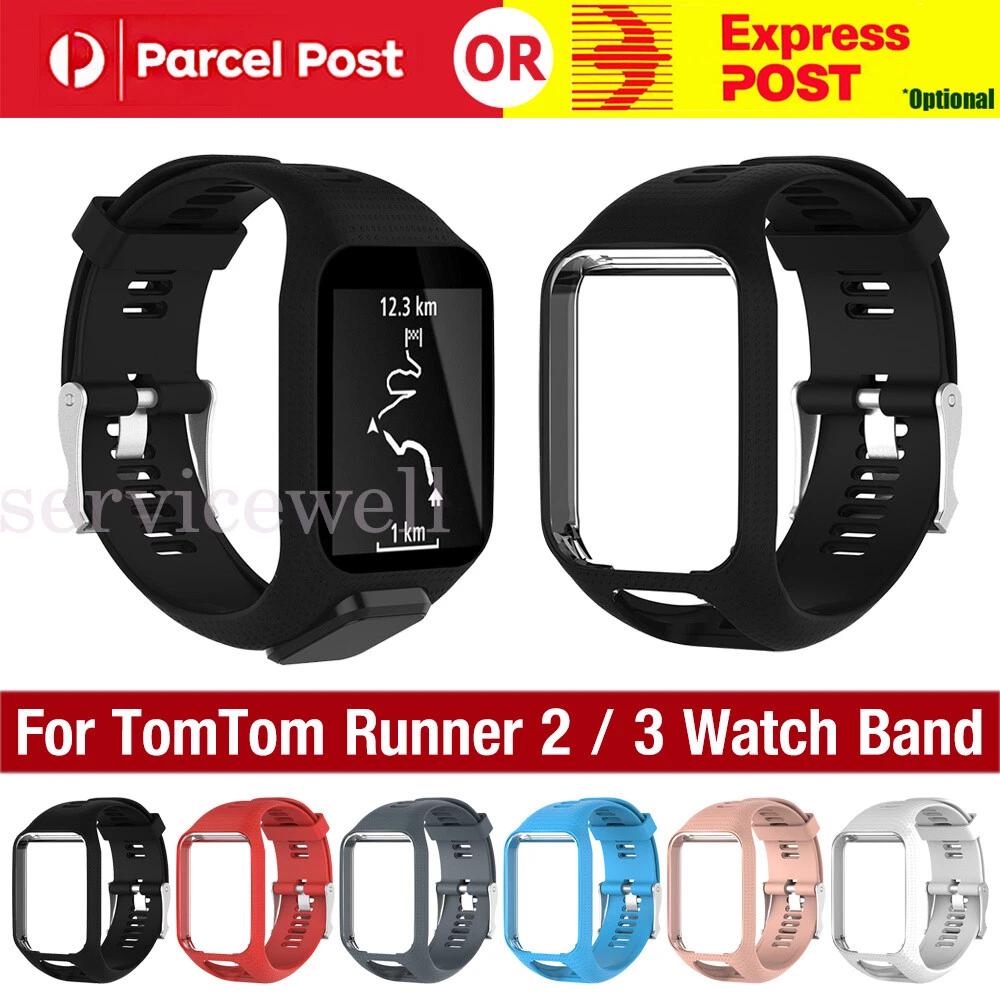Silicone Sport Wrist Strap Band for TomTom Runner 2 / 3 Spark/3 Sport GPS Watch