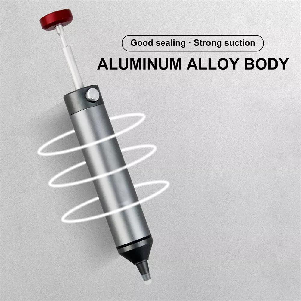 Silicone Tip Solder Sucker Pump Remover Engineer Desoldering Pump Tool Portable - Image 3