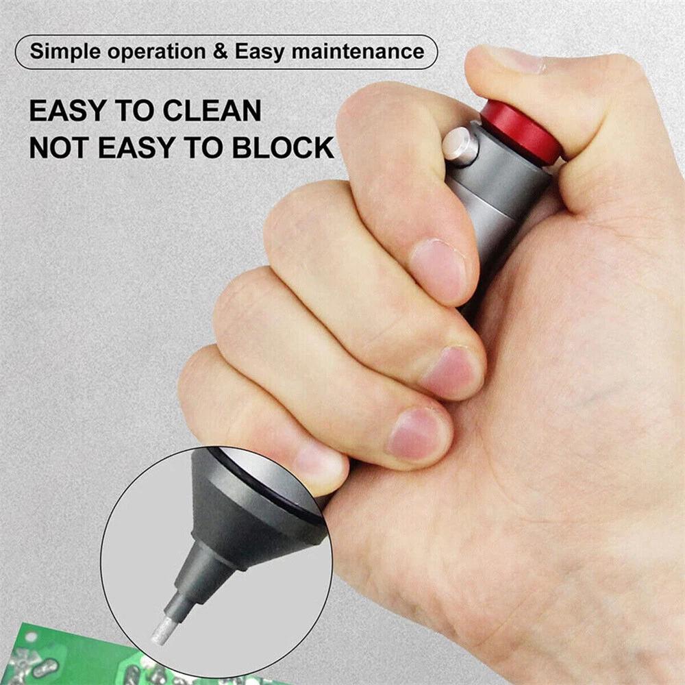Silicone Tip Solder Sucker Pump Remover Engineer Desoldering Pump Tool Portable - Image 4