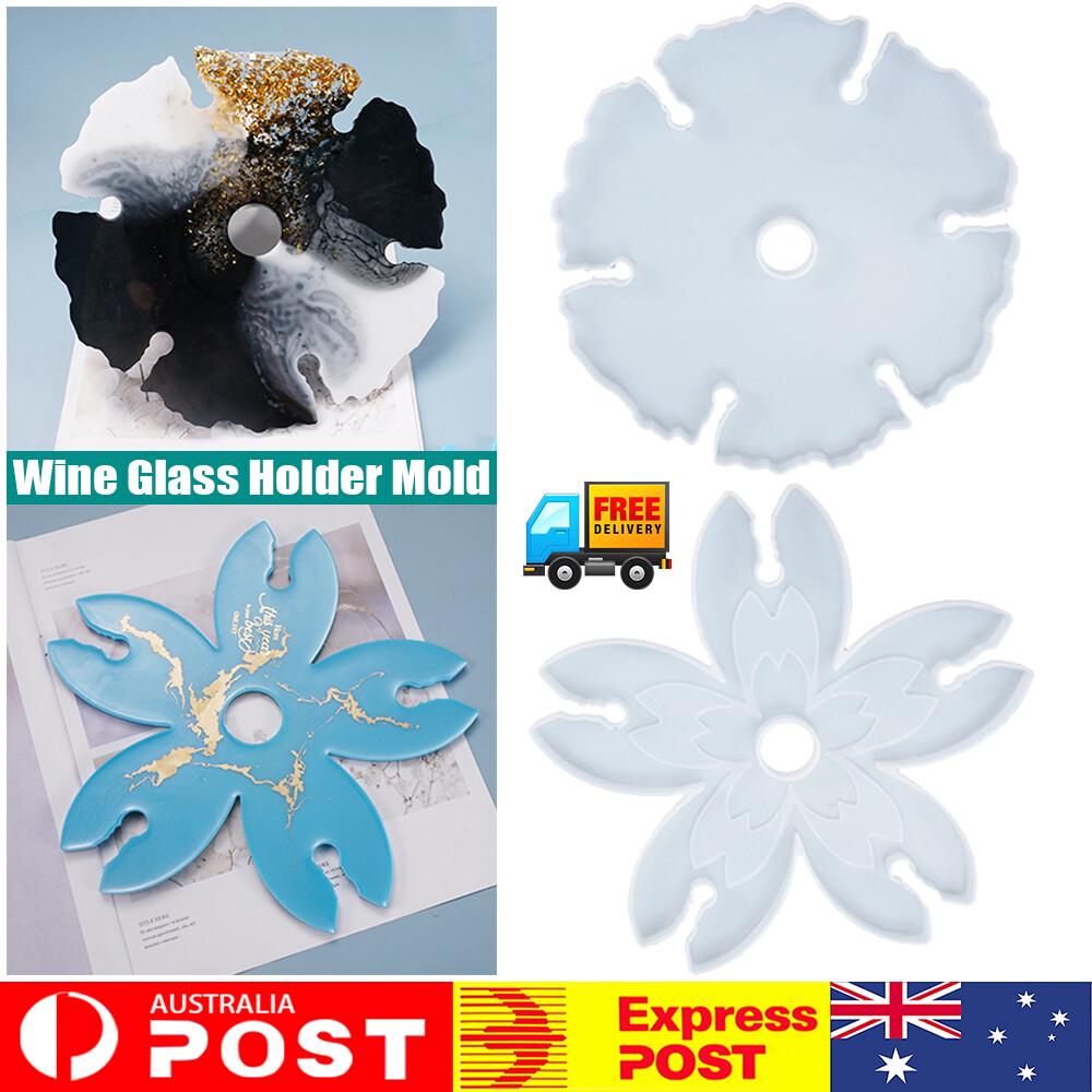 Silicone Wine Glass Holder Coaster Resin Casting Mould Cup Epoxy Mold Craft AU