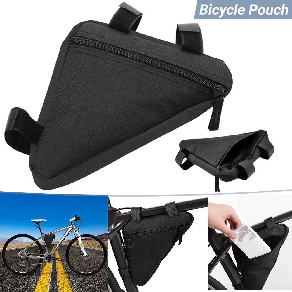 Sporting Accessories Bike Cycling Triangle Bag Front Frame Bicycle Black Pouch - Image 3