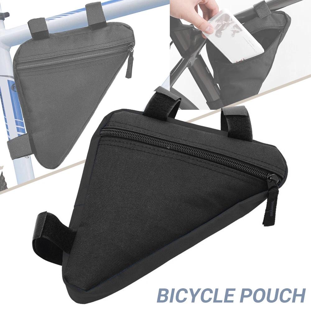 Sporting Accessories Bike Cycling Triangle Bag Front Frame Bicycle Black Pouch - Image 2