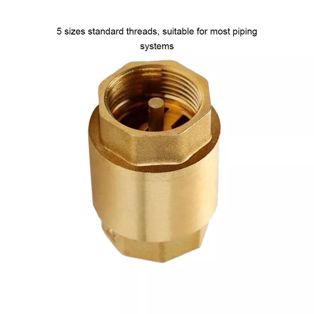 Spring Check Valve - 15/20/25mm - Brass -Non Return Valve One-Way Valve NEW - Image 5