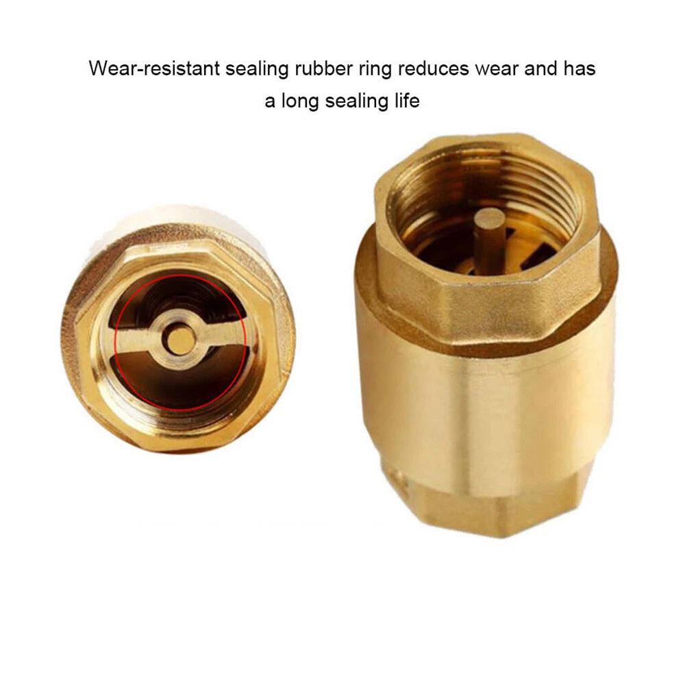 Spring Check Valve - 15/20/25mm - Brass -Non Return Valve One-Way Valve NEW - Image 3