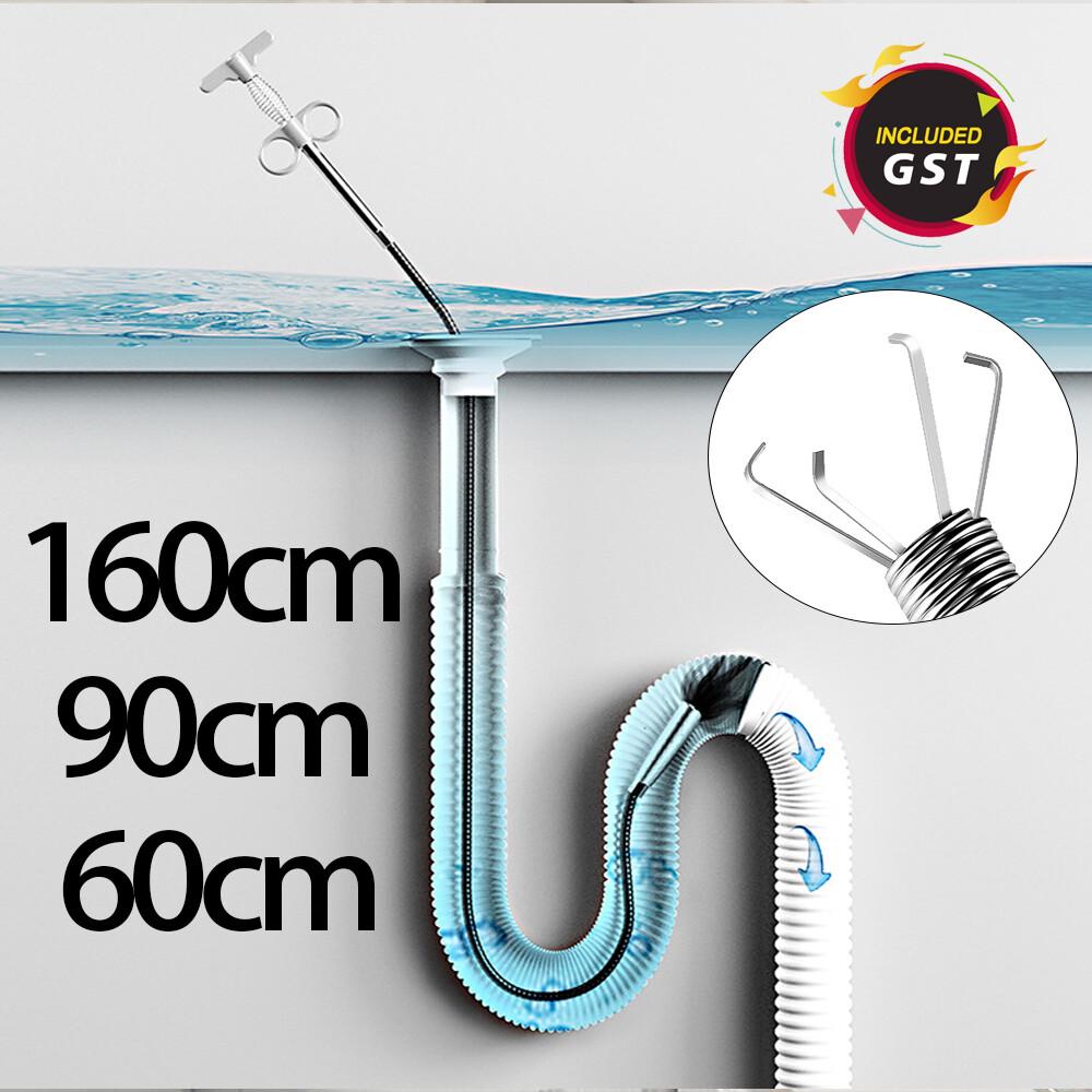 Spring Pipe Sink Cleaning Hook Home Kitchen Bathroom Sewer Dredging Tool