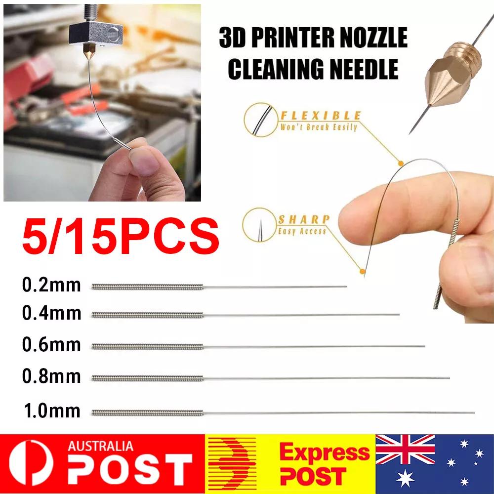 Stainless 3D Printer Nozzle Cleaning Needle Cleaner Tools 0.2/0.4/0.6/0.8/1.0mm