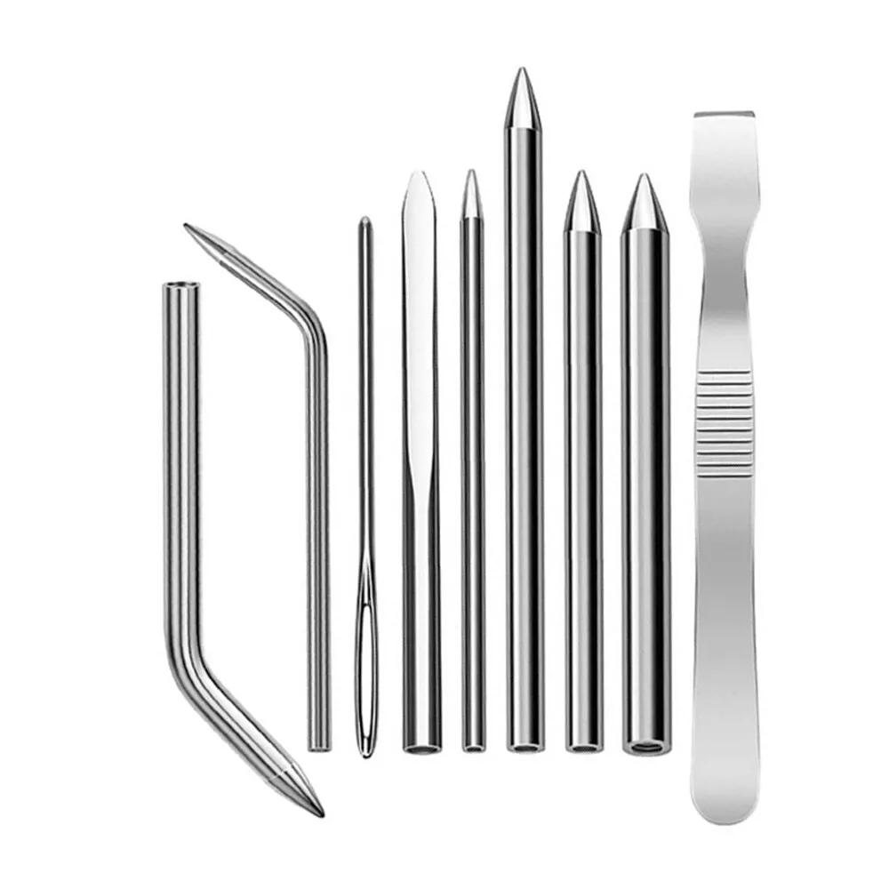 Stainless Steel Paracord Bracelet Fid Lacing Stitching Needles Tool Set W/ Bag - Image 5