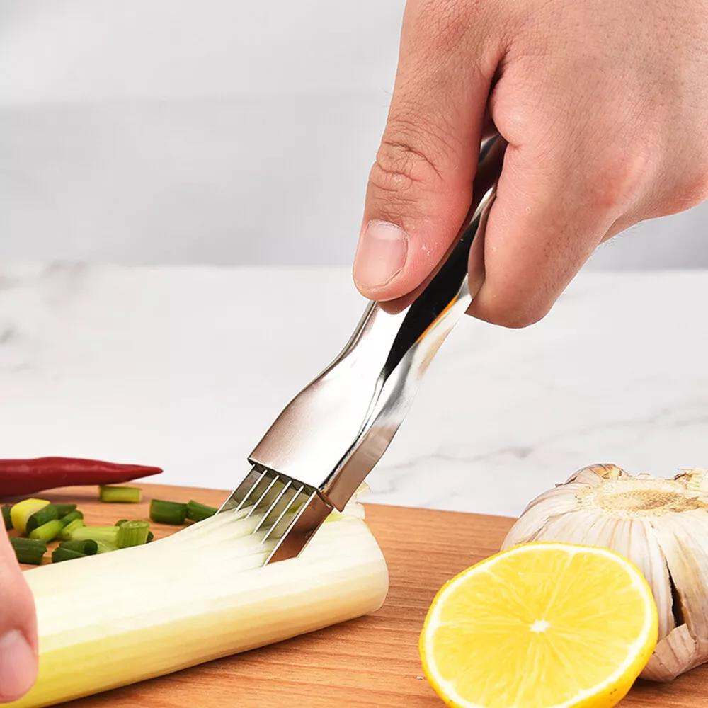 Stainless Steel Vegetable Fruit Onion Slicer Shredder Knife Cutter Kitchen - Image 2