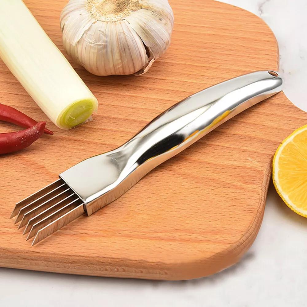 Stainless Steel Vegetable Fruit Onion Slicer Shredder Knife Cutter Kitchen - Image 4