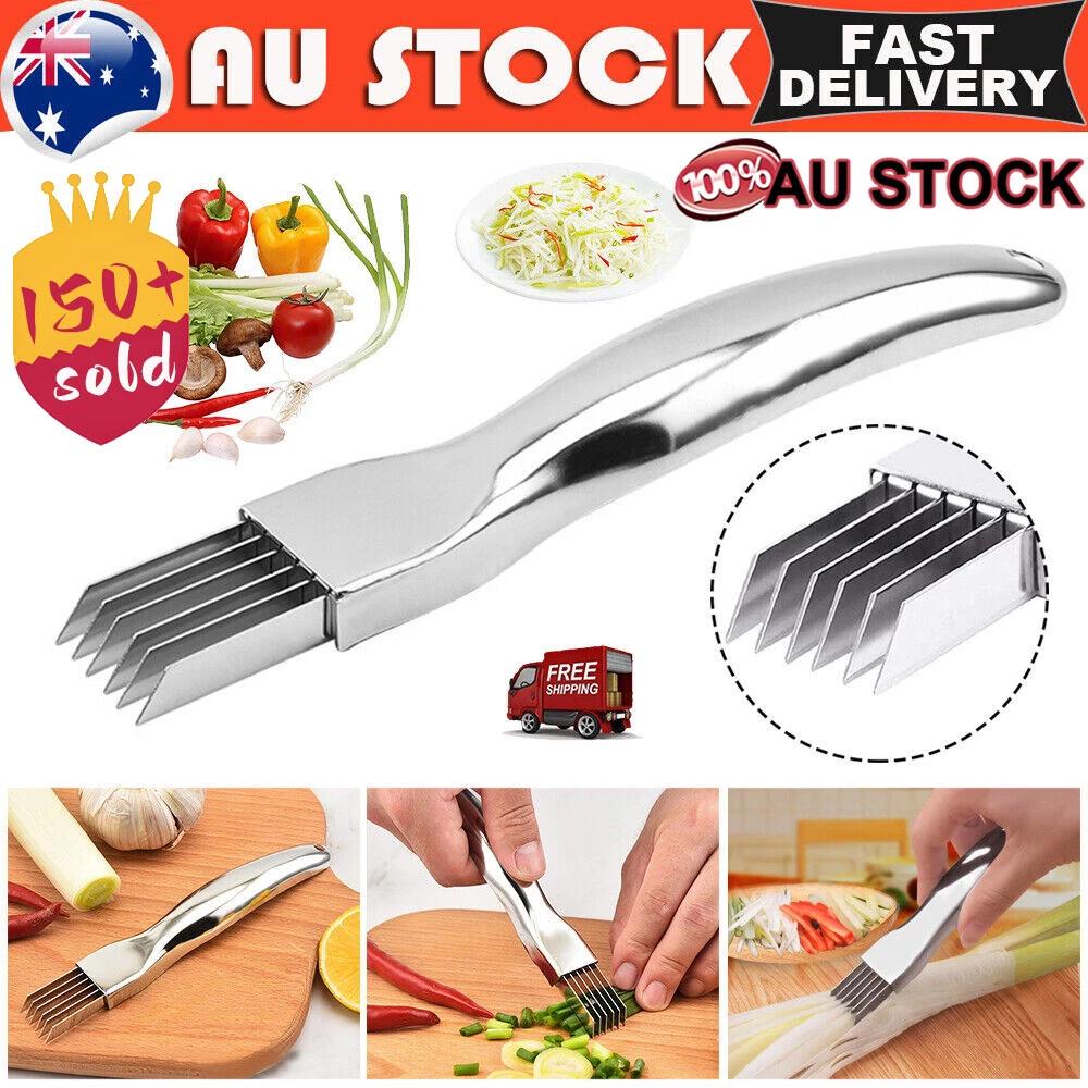 Stainless Steel Vegetable Fruit Onion Slicer Shredder Knife Cutter Kitchen