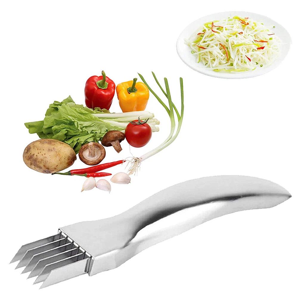Stainless Steel Vegetable Fruit Onion Slicer Shredder Knife Cutter Kitchen - Image 7