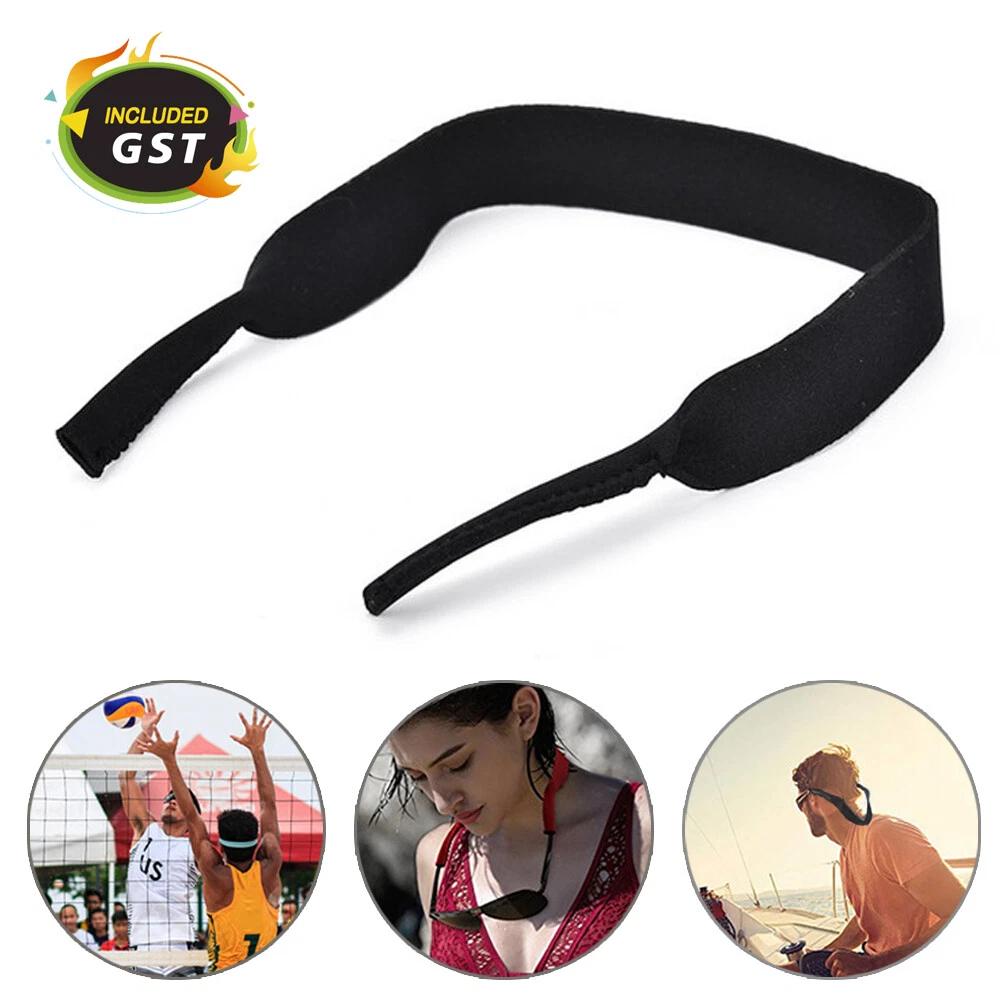 Sunglasses Strap Sports Band Eyewear Reading Glasses Neck Cord Neoprene Black