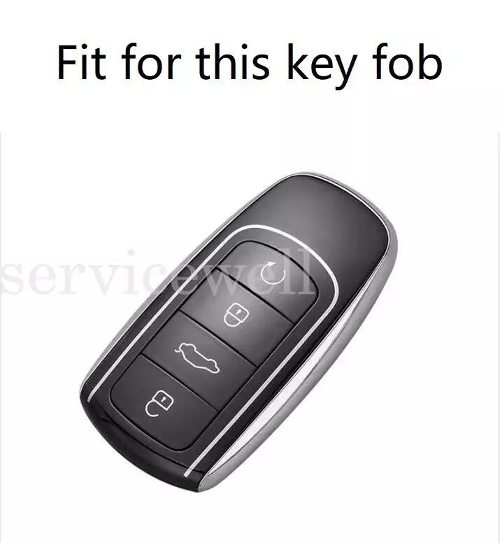 TPU Car Remote Key Fob Case key Fob Cover For Chery Omoda 5 Tiggo 7Pro Black - Image 2